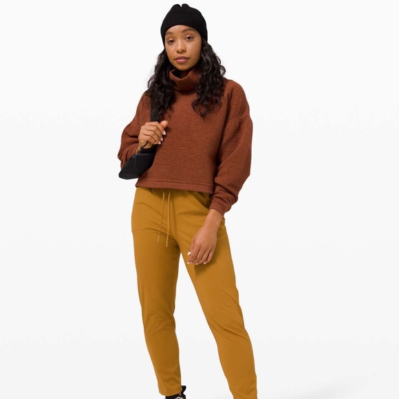 Lululemon 2020 Peaceful Moments Pullover Heathered Ancient Copper - Picture 4 of 10